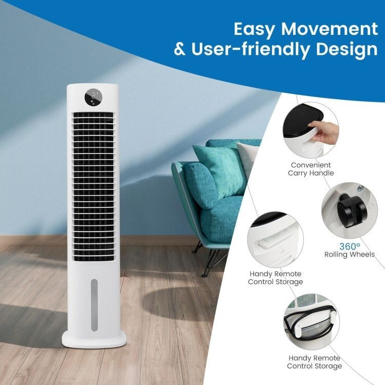 3-in-1 Evaporative Portable Air Cooler Tower Fan with 9H Timer