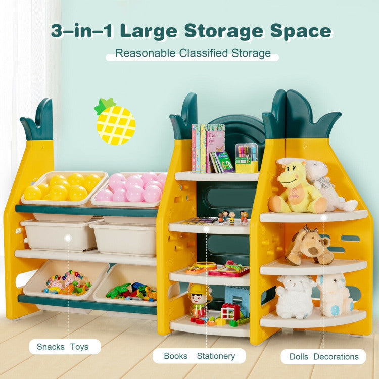 3-in-1 Kids Toy Storage Organizer with ASTM and CPSIA Certificated