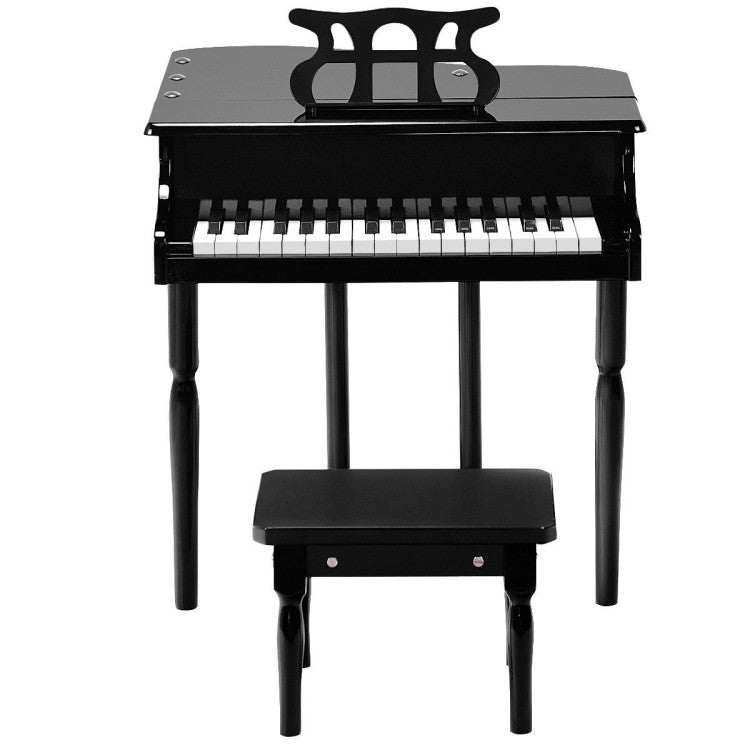 30-Key Kids Toys Piano Keyboard with Bench Piano Lid and Music Rack