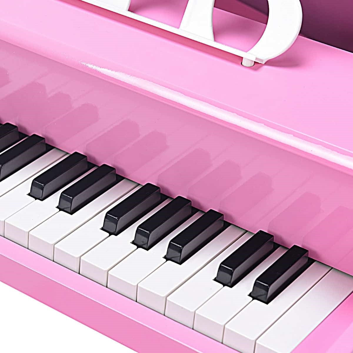 30-Key Kids Toys Piano Keyboard with Bench Piano Lid and Music Rack