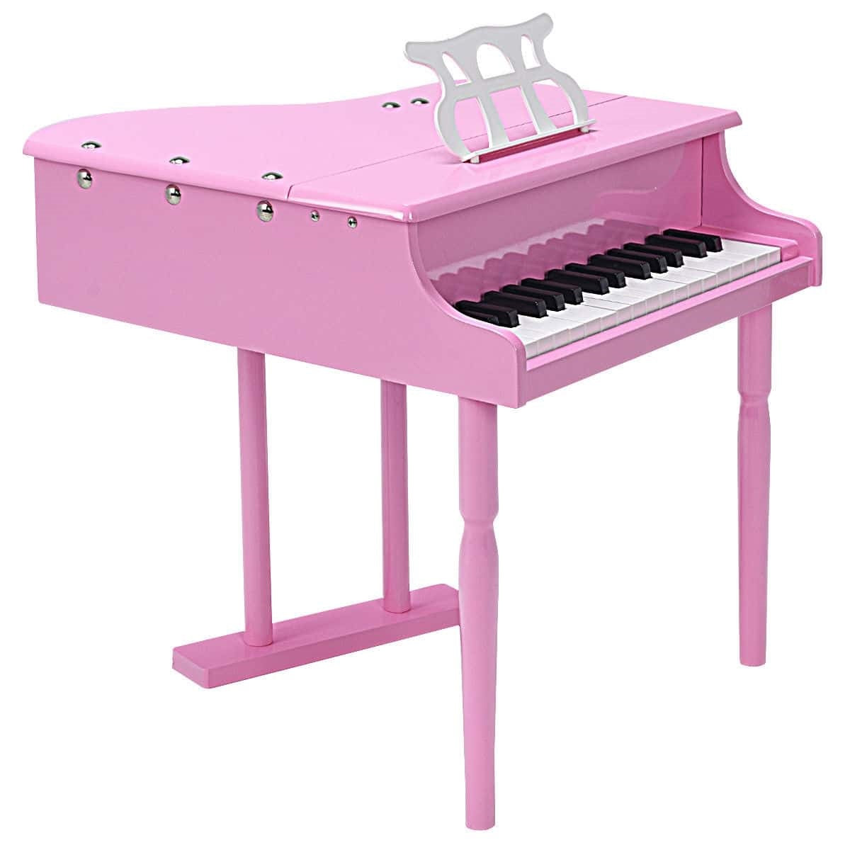 30-Key Kids Toys Piano Keyboard with Bench Piano Lid and Music Rack