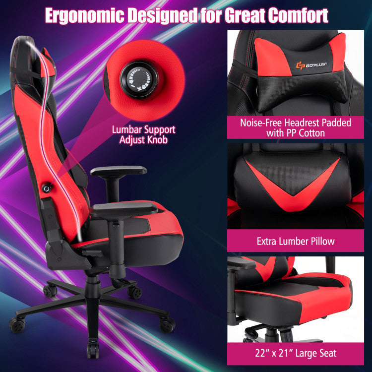 360° Swivel Computer Gaming Chair with Casters for Office and Bedroom