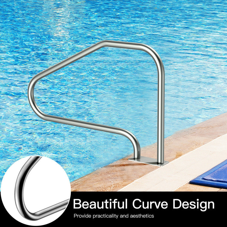 49 Inch Stainless Steel Mounted Swimming Pool Stair Rail