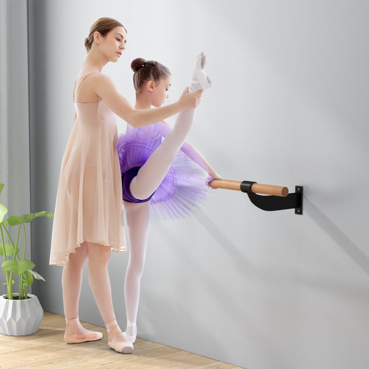 4 Feet Wall-Mounted Yoga Ballet Barre for Beginners and Dancers