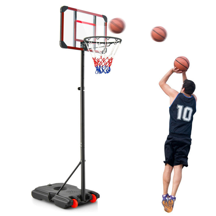 5-Level Adjustable Basketball Hoop Stand for Driveways, Gym and Backyard