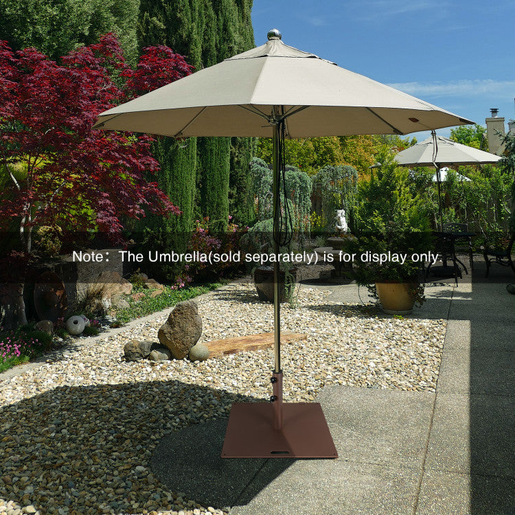 50 LBS Weighted Patio Umbrella Base with Adjustable Pole Hole