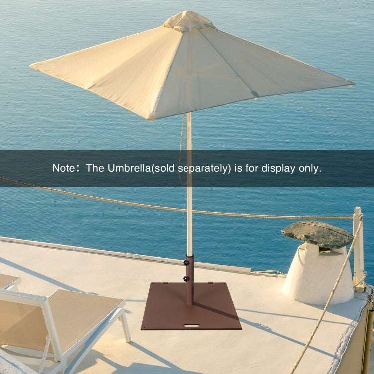 50 LBS Weighted Patio Umbrella Base with Adjustable Pole Hole