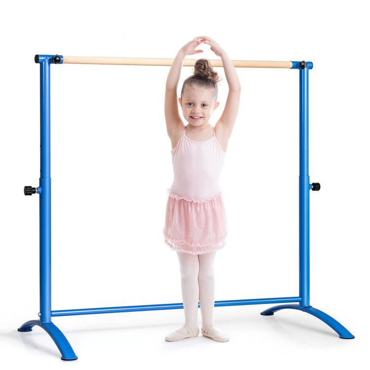 51 Inch Ballet Barre Bar with 4-position Adjustable Height for Home and Dance Room