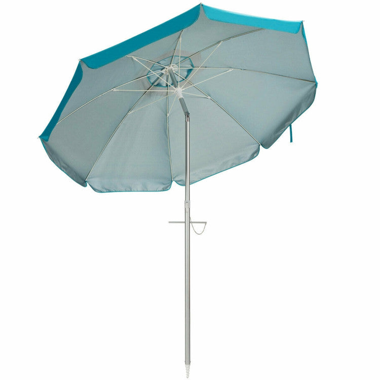 6.5 Feet Outdoor Beach Umbrella with Carry Bag without Weight Base