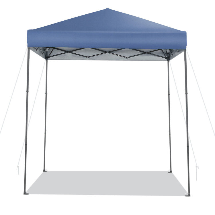 6.6 x 6.6 Feet Outdoor Pop-up Canopy Tent with UPF 50+ Sun Protection and Adjustable Heights