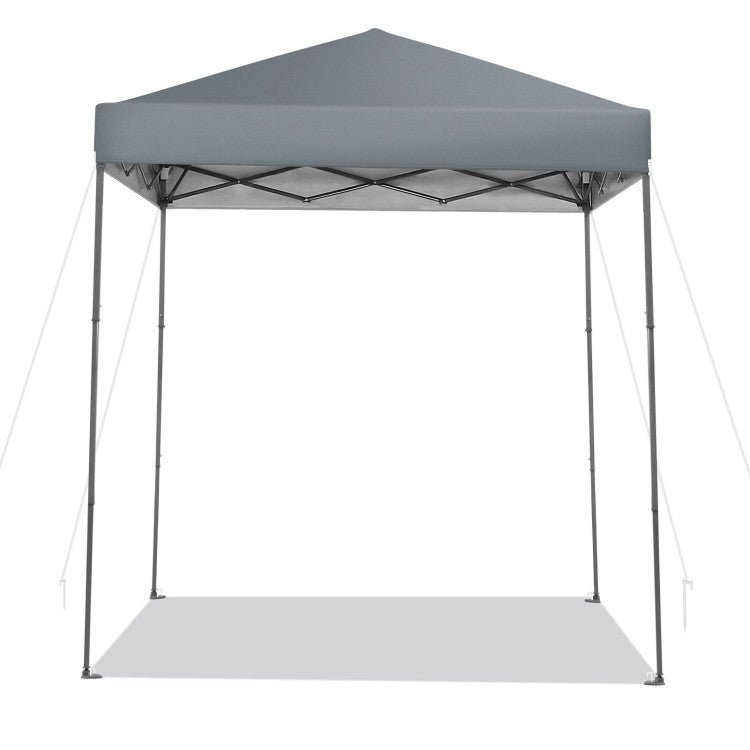 6.6 x 6.6 Feet Outdoor Pop-up Canopy Tent with UPF 50+ Sun Protection and Adjustable Heights