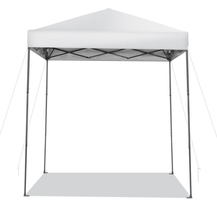 6.6 x 6.6 Feet Outdoor Pop-up Canopy Tent with UPF 50+ Sun Protection and Adjustable Heights