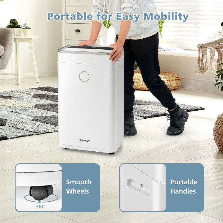 60-Pint Dehumidifier with Child Lock and Timer for Homes and Basement 4000 Sq. Ft