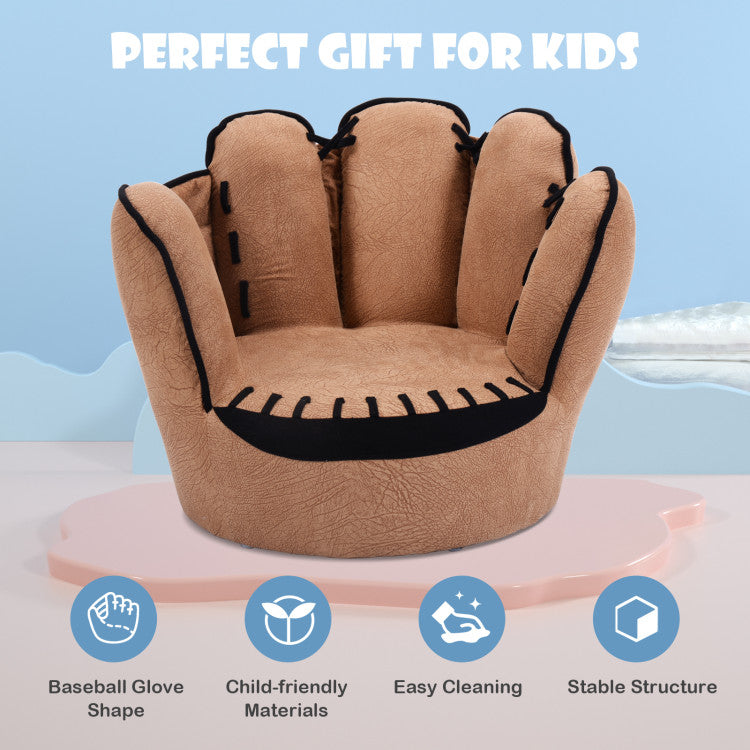 Five Fingers Baseball Glove Shaped Leisure Upholstered Kids Sofa