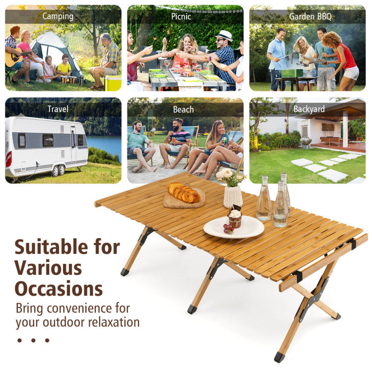 Folding Picnic Table with Carry Bag for Camping, BBQ and Patio