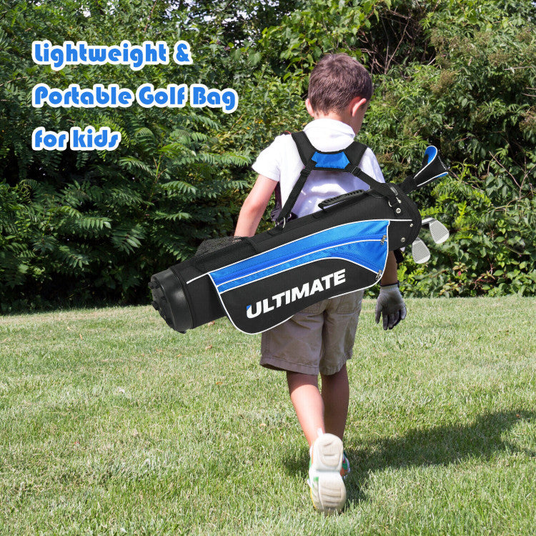 Junior Complete Golf Club Set for 8 to 10 Years with Stand Bag and Accessories