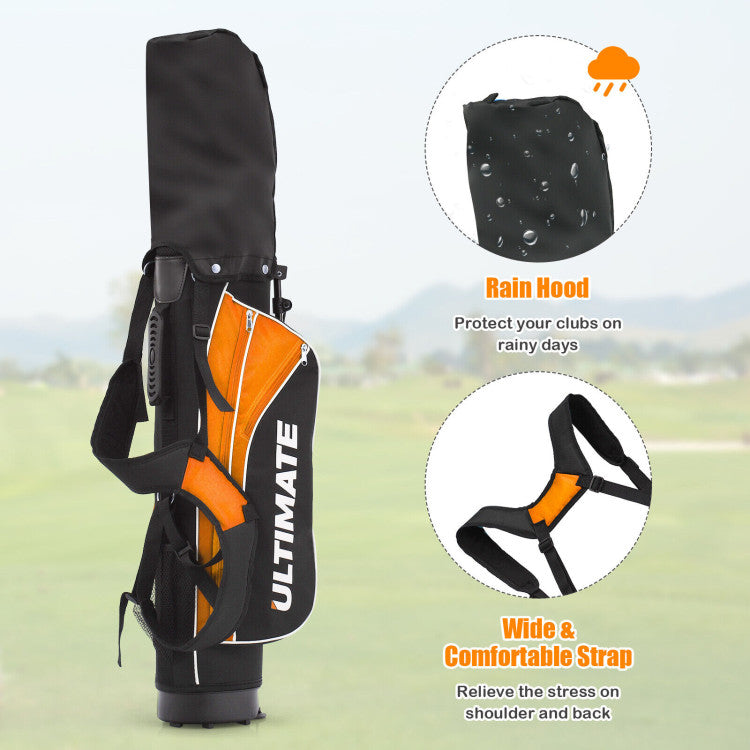 Junior Complete Golf Club Set for 8 to 10 Years with Stand Bag and Accessories