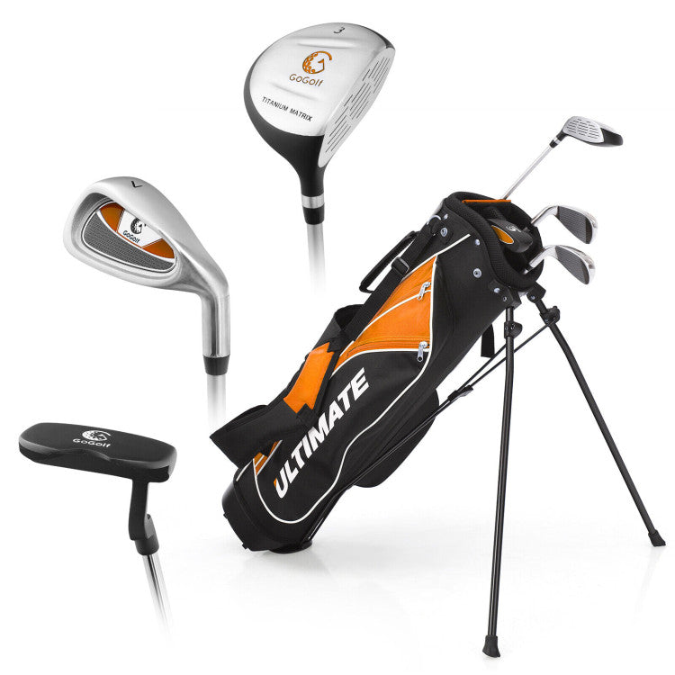 Junior Complete Golf Club Set for 8 to 10 Years with Stand Bag and Accessories