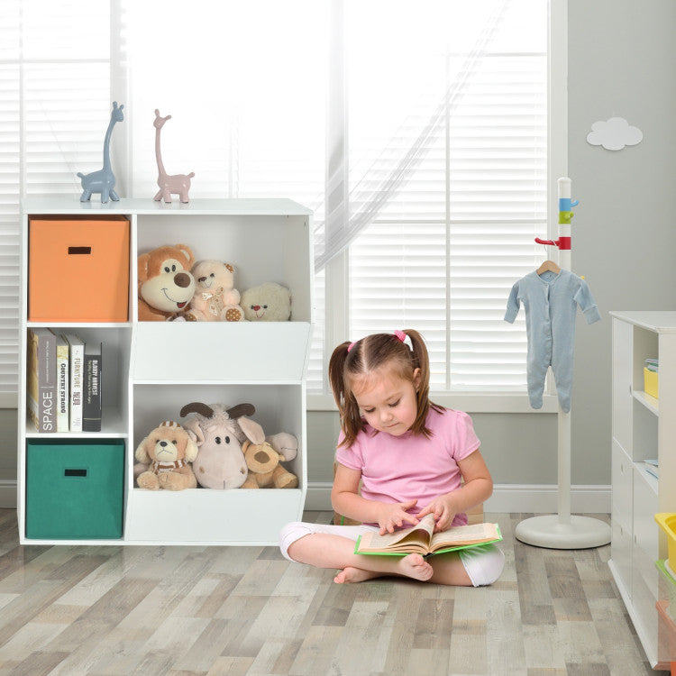 Kids Toy Storage Cabinet Shelf Organizer