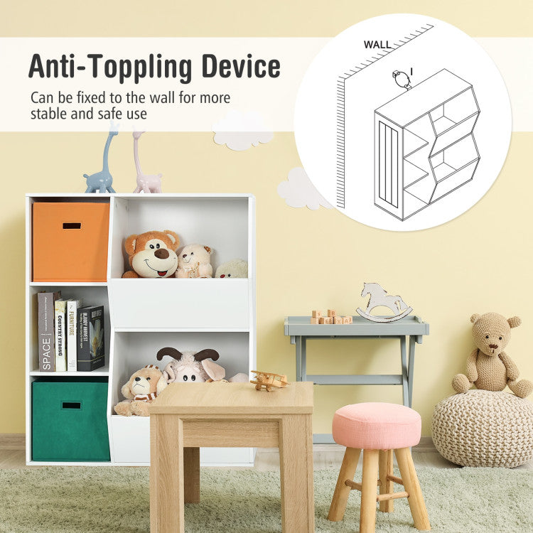 Kids Toy Storage Cabinet Shelf Organizer