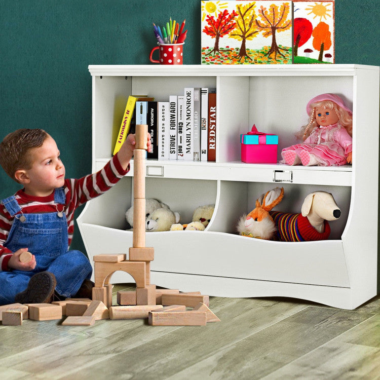 Kids Toy Storage Organizer Children Bookshelf Bookcase