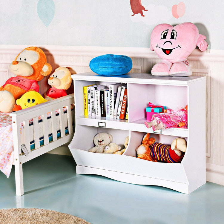 Kids Toy Storage Organizer Children Bookshelf Bookcase