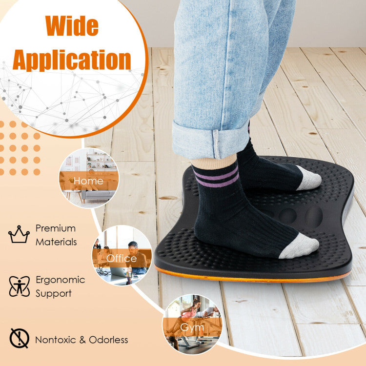 Portable Anti-Fatigue Balance Board with Raised Massage Points for Office
