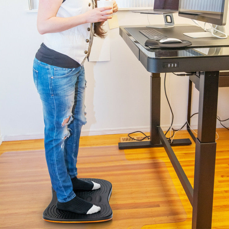 Portable Anti-Fatigue Balance Board with Raised Massage Points for Office