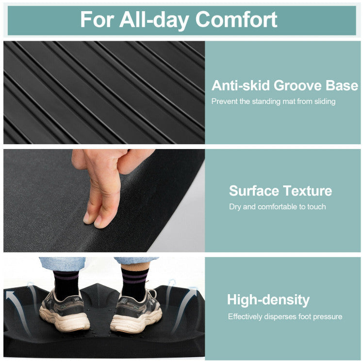 Portable Anti-Fatigue Standing Mat with Massage Points for Home and Office Gym