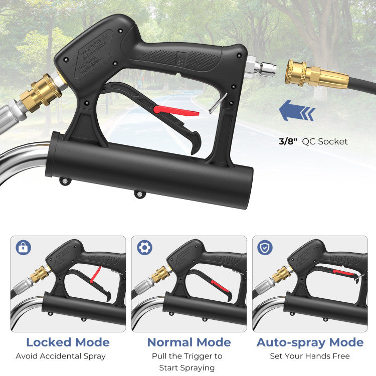 Pressure Washer Surface Cleaner Power Cleaner Attachment with Casters