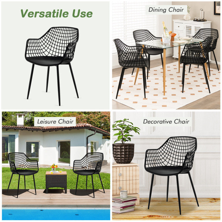 Set of 4 Heavy Duty Modern Kitchen Dining Chair for Home and Office