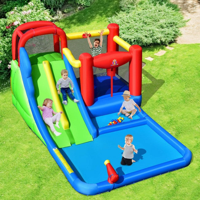 Inflatable Water Slide Kids with Ocean Balls and with 780W Blower