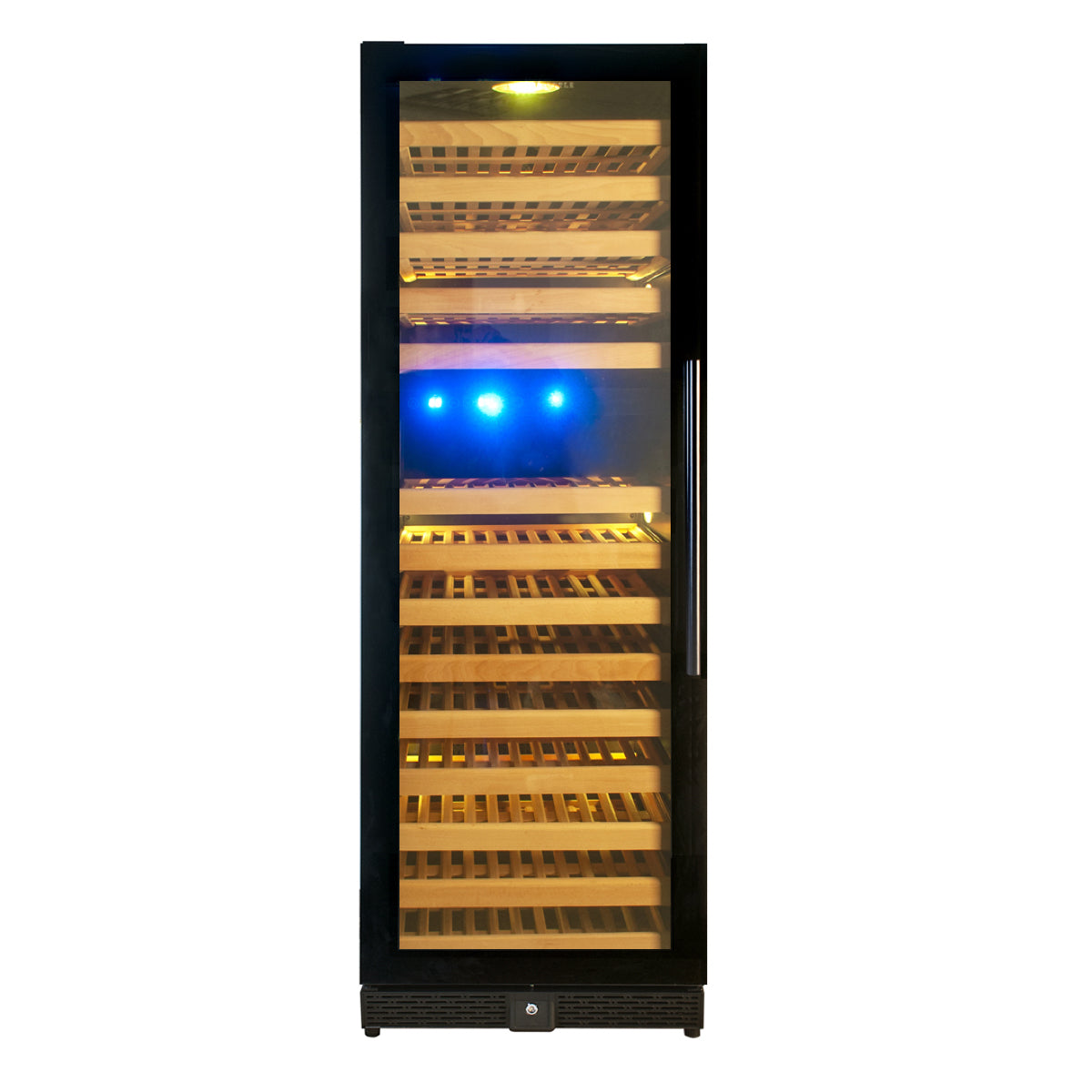 KingsBottle - 24" 164-Bottle Dual-Zone Built-in/Freestanding Glass Door Wine Cooler (KBU170DX)