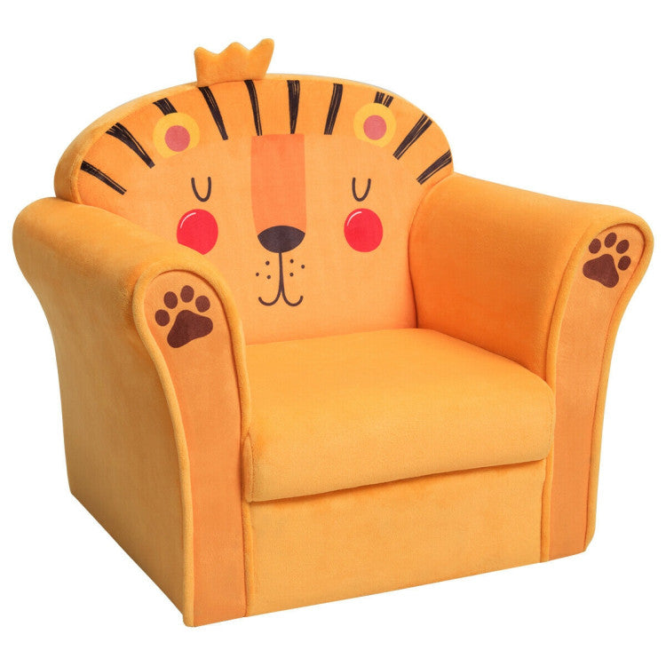 Kids Armrest Lion Upholstered Sofa with ASTM and CPSIA