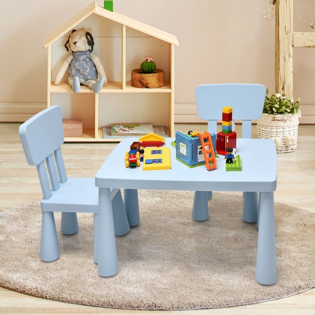 3 Pieces Multifunction Kids Activity Table and Chair Set