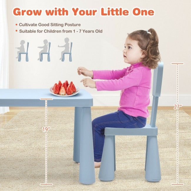 3 Pieces Multifunction Kids Activity Table and Chair Set