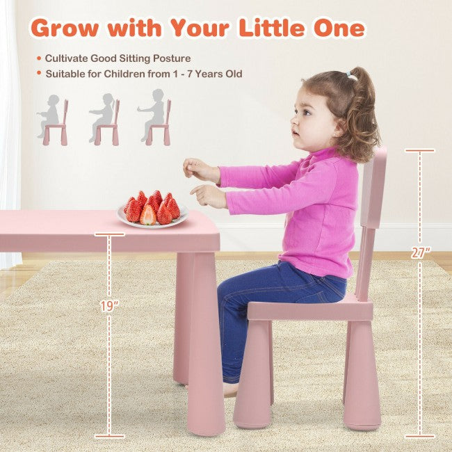 3 Pieces Multifunction Kids Activity Table and Chair Set