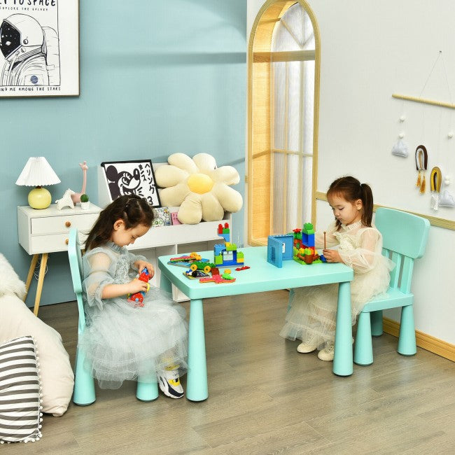 3 Pieces Multifunction Kids Activity Table and Chair Set