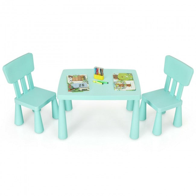 3 Pieces Multifunction Kids Activity Table and Chair Set