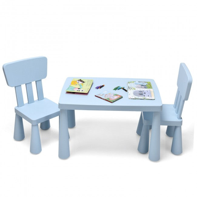 3 Pieces Multifunction Kids Activity Table and Chair Set