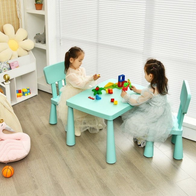 3 Pieces Multifunction Kids Activity Table and Chair Set