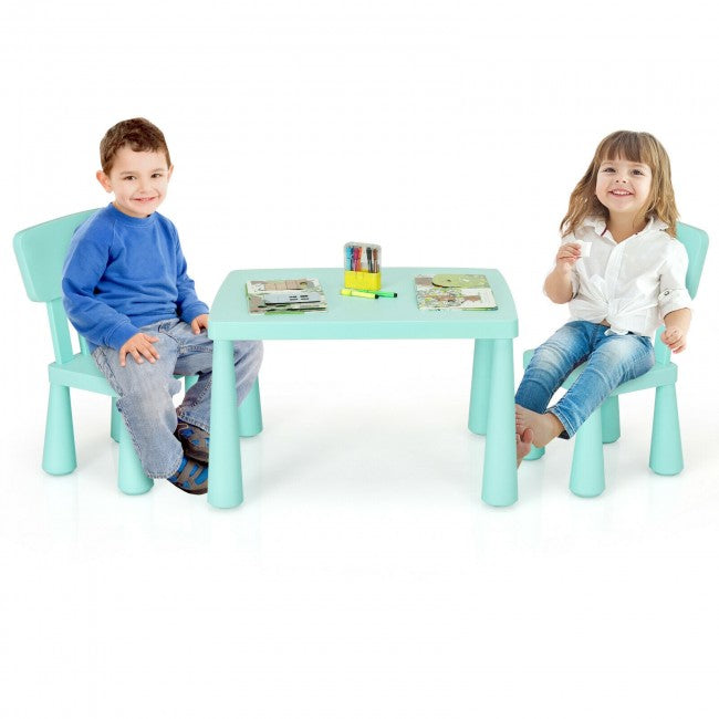 3 Pieces Multifunction Kids Activity Table and Chair Set