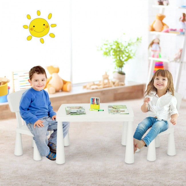 3 Pieces Multifunction Kids Activity Table and Chair Set