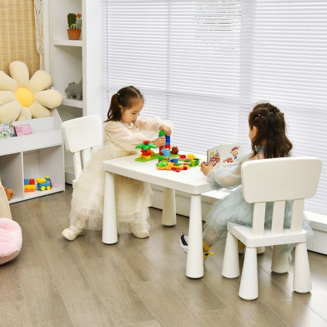 3 Pieces Multifunction Kids Activity Table and Chair Set