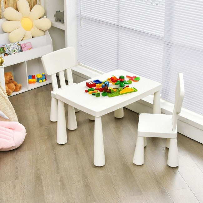 3 Pieces Multifunction Kids Activity Table and Chair Set