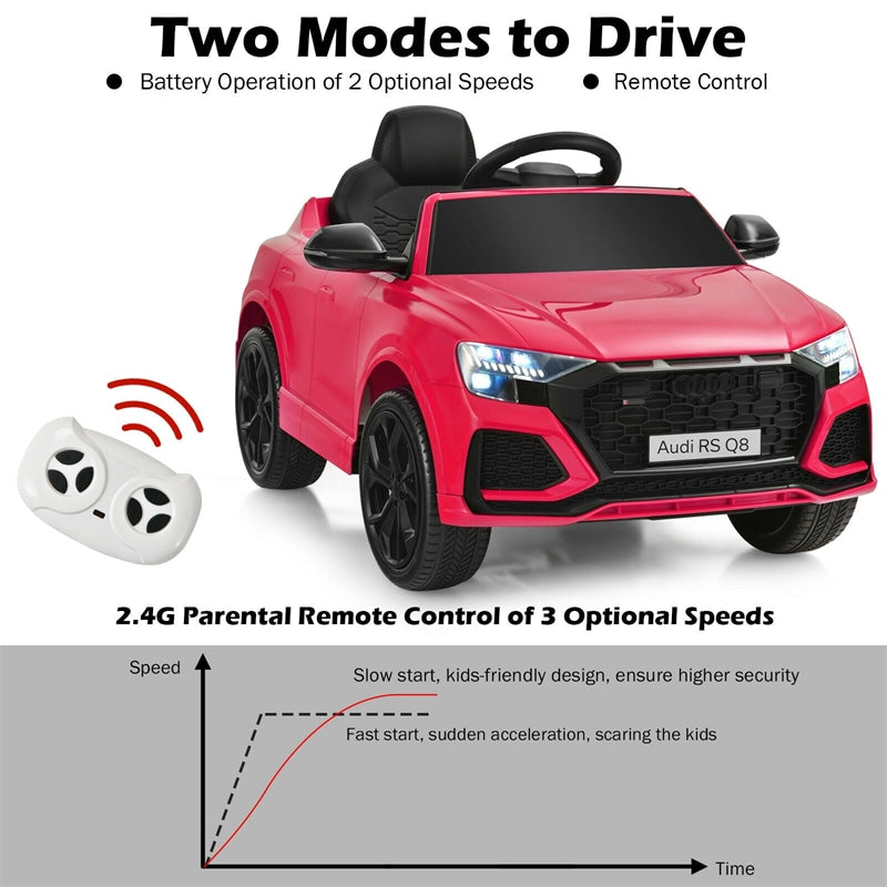 12V Battery Powered Audi Q8 Kids Ride On Car with Remote Control