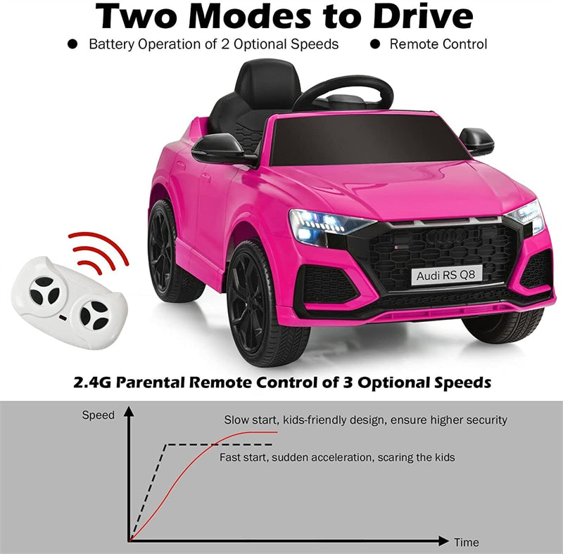 12V Battery Powered Audi Q8 Kids Ride On Car with Remote Control