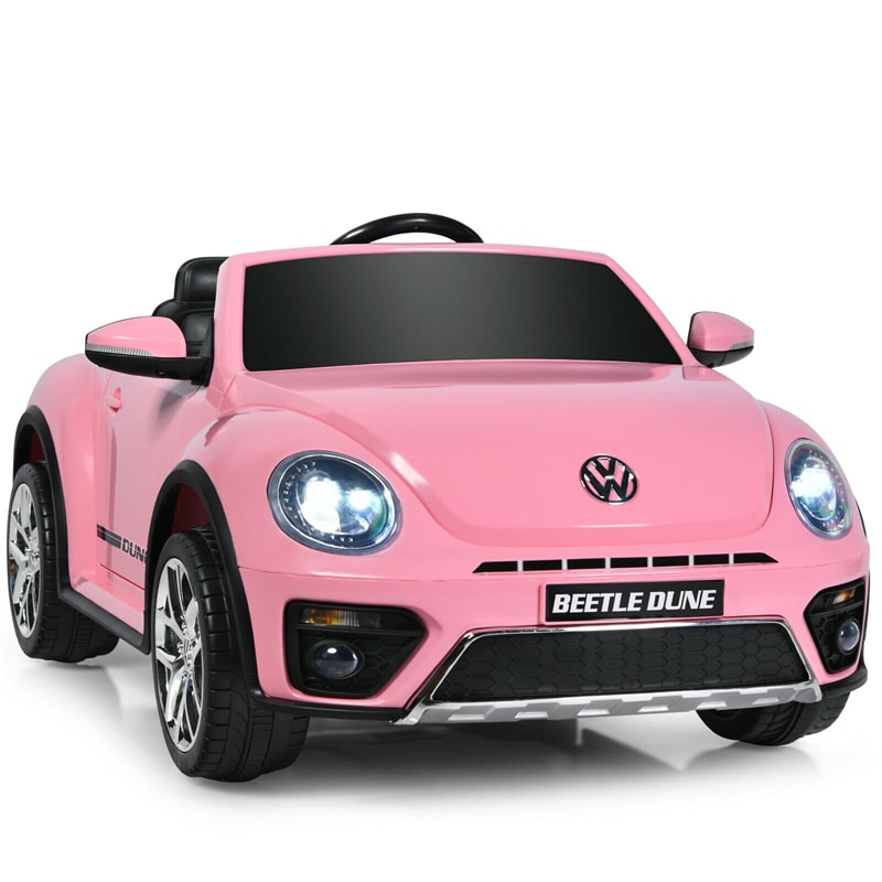 12V Battery Powered Volkswagen Beetle Kids Electric Ride On Car with Remote Control - Oversize