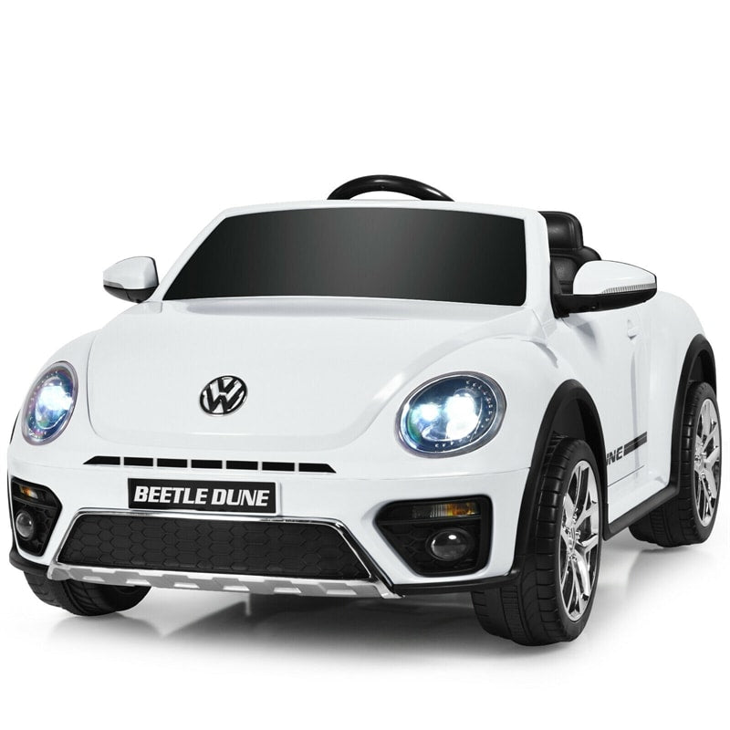 12V Battery Powered Volkswagen Beetle Kids Electric Ride On Car with Remote Control - Oversize