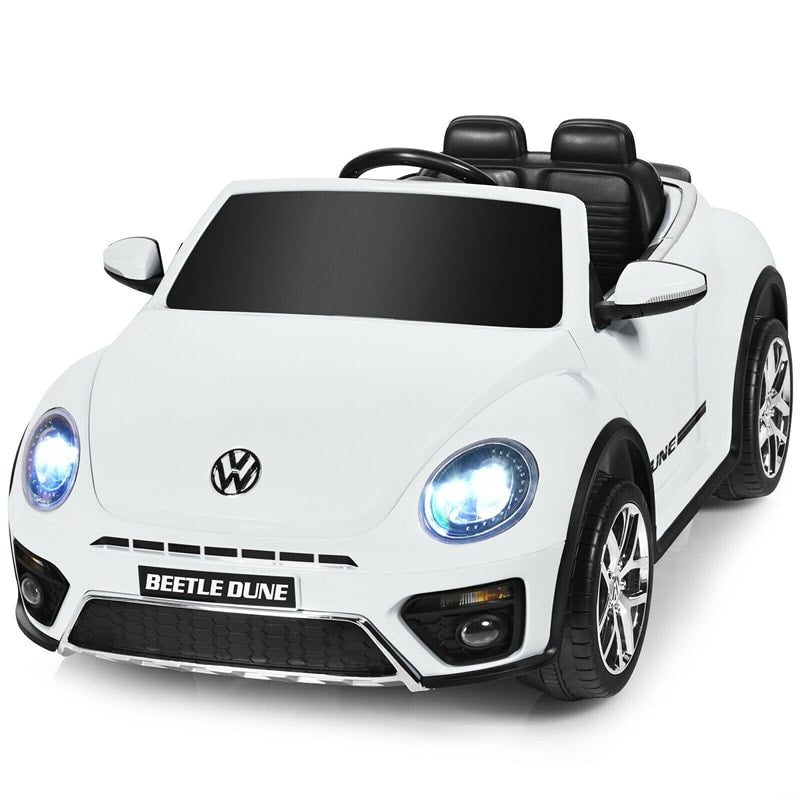 12V Battery Powered Volkswagen Beetle Kids Electric Ride On Car with Remote Control - Oversize